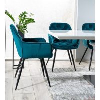 Scaun Tapitat CHERRY VELVET Genarom SN Roz / Bluvel 52